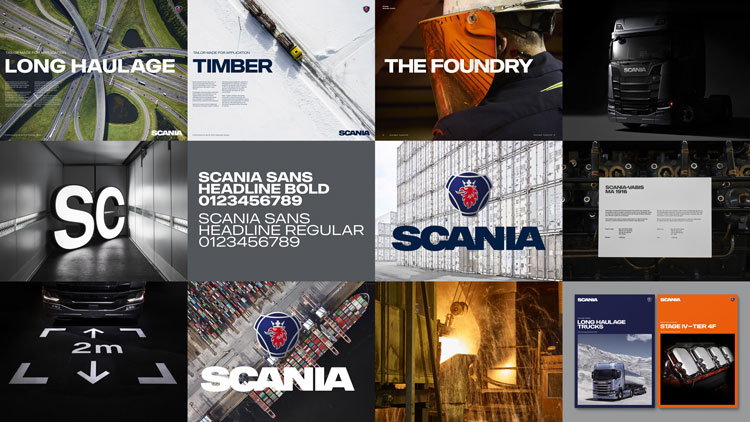  瑞典卡車和巴士制造商Scania企業(yè)形象設計,logo設計